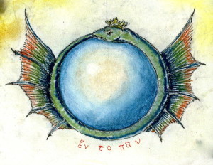 "Uroborus" in un disegno dell'autore