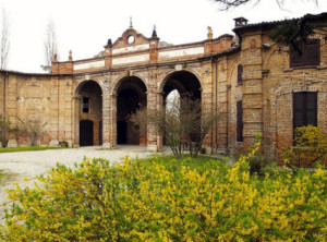 Il cortile di Roccabrivio a San Giuliano MIlanese